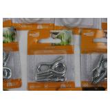 National Hardware Assorted Hooks & Eyes Pack - Closed S Hooks, Cup Hooks, Screw Eyes, Ceiling Hooks
