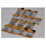 National Hardware Assorted Hooks & Eyes Pack - Closed S Hooks, Cup Hooks, Screw Eyes, Ceiling Hooks