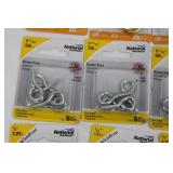 National Hardware Cup Hooks & Screw Eyes - Zinc Plated & Brass, 1/2 in & 1-1/16 in Sizes