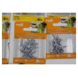 National Hardware Cup Hooks & Screw Eyes - Zinc Plated & Brass, 1/2 in & 1-1/16 in Sizes