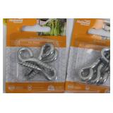 National Hardware Screw Eyes & Cup Hooks - Zinc-Plated Assortment (Multiple Packs)