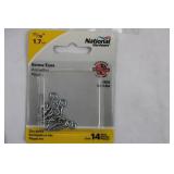 National Hardware Screw Eyes & Cup Hooks - Zinc-Plated Assortment (Multiple Packs)