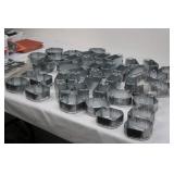 Metal Electrical Boxes - Galvanized Steel, Assorted Sizes, 43 Pieces Total
