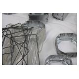 Metal Electrical Boxes - Galvanized Steel, Assorted Sizes, 43 Pieces Total