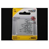 National Hardware Screw Eyes & Ceiling Hooks Assortment - Zinc Plated