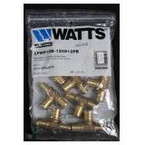 Watts LFWP18B-120812PB WaterPEX Brass Tees 3/4in x 1/2in x 3/4in Crimp (Lot of 10)