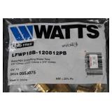 Watts LFWP18B-120812PB WaterPEX Brass Tees 3/4in x 1/2in x 3/4in Crimp (Lot of 10)