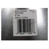 GV1376 GV Storm Collar 4 in; GV1377 GV Storm Collar 4 in; GV1383 GV Roof Flashing 4 in