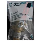 SharkBite Max Ball Valves 1/2 in x 1/2 in & 3/4 in x 3/4 in (Lot of 3)