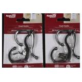 National Hardware Coat Hooks & Spring Door Stops Assortment - Oil Rubbed Bronze & White (8-Pack)