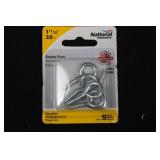 National Hardware Zinc-Plated Ceiling & Square Bend Hooks, Screw Eyes & Corner Braces