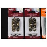 National Hardware Sash Locks Antique Brass - 2-Pack; Zinc Hinges Non-Removable Pin - 2-Pack