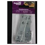 National Hardware Sash Locks Antique Brass - 2-Pack; Zinc Hinges Non-Removable Pin - 2-Pack