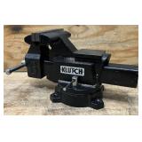 Klutch Heavy-Duty Bench Vise   6in. Jaw Width