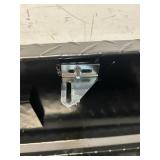 ^Northern Tool + Equipment Slim Low-Profile Crossover Truck Toolbox, 69in. x 12in. x 13in., Aluminum, Gloss Black, Paddle Latches #41867 Msrp $399.99 see description