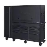 Husky 80-inch 10-Drawer 3-Piece Tool Storage Chest and Cabinet Combo in Matte Black MSRP $2,100