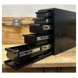 Northern Tool + Equipment Sidebed Storage Drawer Truck Toolbox, 18in. x 7.5in. x 15.5in., 5-Drawer, Steel, Gloss Black, Twist Latch #52271 Msrp $389.99