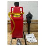 * FLO-FAST Container With Pump, 10.5-Gallon, Red, For Gasoline, Model# 30050-R #64486 Msrp $284.99