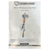 Strongway Mini Electric Chain Hoist, 500-Lb. Capacity, 16.4ft. Lift #99077 Msrp $899.99