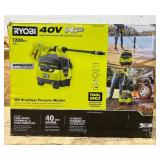 40V 1200 PSI 1.0 GPM Cordless Electric Cold Water Pressure Washer Tool Only Msrp $199.00 see description