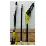 *RYOBI ONE+ 18V 8 Cordless Pole Saw P2501 Msrp $129.00 tool onlysee description