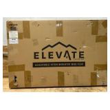 * Elevate Outdoor Adjustable Hitch-Mounted Mud Flap   24in. x 18in. Rubber Flaps, Powder-Coated Steel, Model# HMF-2418 #6694488 Msrp $134.99 see description