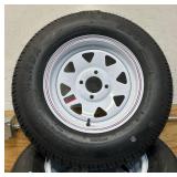 *Martin Wheel Carrier Star 13in. Bias-Ply Trailer Tire and Wheel Assembly, ST175/80D-13, 4-Hole, Load Range C, Model# DM175D3C-4CIN #12130 Msrp $389.97