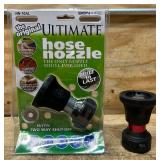 Bon Aire Ultimate Garden Hose Nozzle With Adjustable Spray, Aluminum, Model# HN-10AL lot of 2