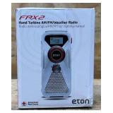 eton American Red Cross, FRX2 Weather Alert radio, Display Type LCD, Model# ARCFRX2WXW #5828860 Msrp $39.99 see description