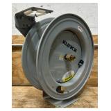 Klutch Auto-Rewind Air Hose Reel with 3/8in. x 50ft. Rubber Hose, 300 PSI #73430 Msrp $139.99 see description