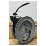 Klutch Auto-Rewind Air Hose Reel with 3/8in. x 50ft. Rubber Hose, 300 PSI #73430 Msrp $139.99 see description
