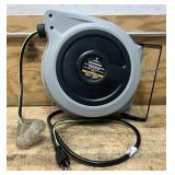 *Strongway Retractable Cord Reel, 65ft.L, 12/3, Triple Tap #57601 Msrp $169.99