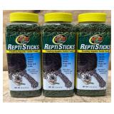 ReptiSticks Turtle Food lot of 3