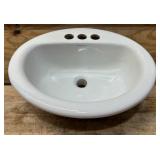 MAANSFIELD Alto II Lavatory Oval, Vitreous China, Self-Rimming Lavatory 19 x16