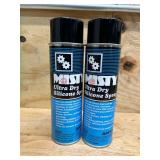 I-Chem 1039409 Ultra Dry Silicone Spray, 11 Oz Aerosol Can, (lot of 2)