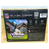 Logo Brands Minnesota Vikings Pre-Lit 7 x10  Team Inflatable