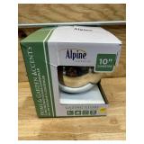 Alpine Corporation 10-in Diameter Silver Blown Glass Gazing Ball