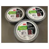 3M DT11 Heavy Duty Duct Tape 11 Mil Black PN 98119 - 1.88 In x 59.9 Yd (Lot of 3)