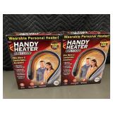 Handy Heater Freedom Wearable Personal Heater (Lot of 2)