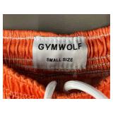 Gymwolf Graphic Orange Shorts - Small