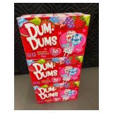 Box S - Dum Dums 50 Pops Valentine Exchange Boxes (Lot of 3)