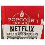 CA 4 - Popcorn Indiana Netflix Cult Classic Cheddar Kettle 6x3oz