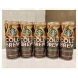 ARAB 2 - Starbucks Cold Brew Vanilla Sweet Cream Cans 11 FL OZ (Lot of 5)