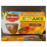 VA 4 - Del Monte Diced Peaches in 100% Juice - 4 Boxes