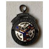 Antique Luang Seng Shanghai Municipal Police Enamel Medal Boxed 16.5g