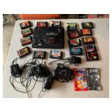 Sega Genesis Model 1 Console Bundle 17 Games 2 Controllers Untested