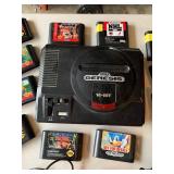 Sega Genesis Model 1 Console Bundle 17 Games 2 Controllers Untested