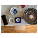 Mixed Vintage Collectibles Royal CAAC Plate Silverplate Trays