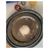 Mixed Vintage Collectibles Royal CAAC Plate Silverplate Trays