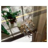 Mixed Miniature Art Glass Animal Figurine Lot Turtle Bird Lobster Decor